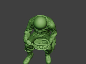 american soldier ww2 eating 3 a13 3D 打印模型