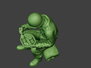american soldier ww2 eating 3 a13 3D 打印模型