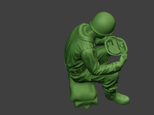 american soldier ww2 eating 3 a13 3D 打印模型