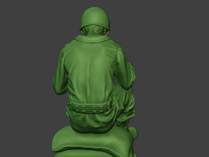 american soldier ww2 eating 3 a13 3D 打印模型