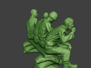 american soldiers ww2 eatdrink a13 Modelo de impresión 3D
