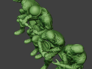 american soldiers ww2 eatdrink a13 3D Print Model