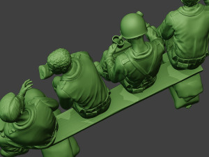 american soldiers ww2 eatdrink a13 Modelo de impresión 3D