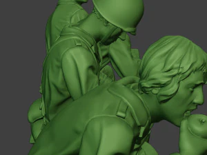 american soldiers ww2 eatdrink a13 3D Print Model