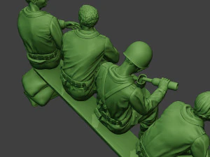 american soldiers ww2 eatdrink a13 3D Print Model