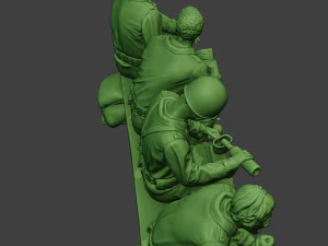 american soldiers ww2 eatdrink a13 3D Print Model