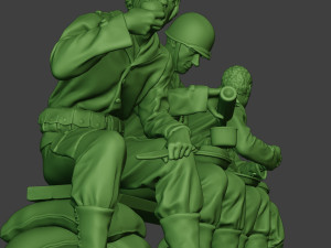 american soldiers ww2 eatdrink a13 Modelo de impresión 3D