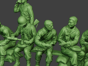 american soldiers ww2 lunch a13 pack1 3D 打印模型