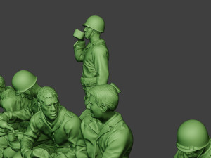 american soldiers ww2 lunch a13 pack1 3D 打印模型