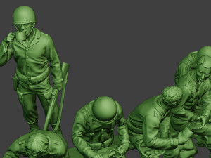 american soldiers ww2 lunch a13 pack1 3D 打印模型
