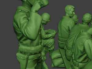 american soldiers ww2 lunch a13 pack1 3D 打印模型