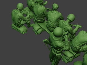 american soldiers ww2 lunch a13 pack1 3D 打印模型
