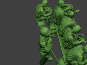 american soldiers ww2 lunch a13 pack1 3D 打印模型