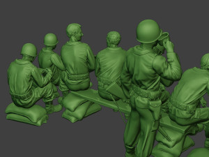 american soldiers ww2 lunch a13 pack1 3D 打印模型