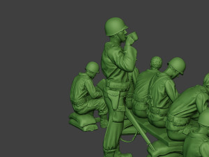 american soldiers ww2 lunch a13 pack1 3D 打印模型