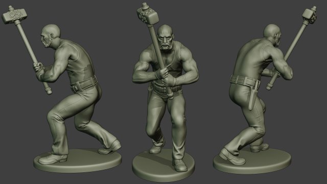 bill hammerman bh1 0008 Modello di stampa 3D .c4d .max .obj .3ds .fbx .stl .blend 