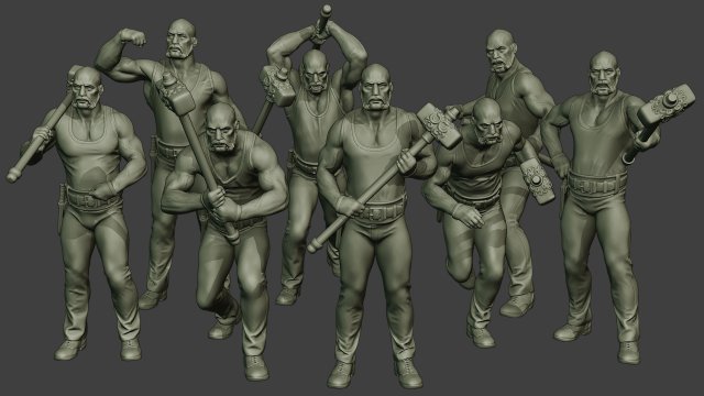 bill hammerman bh1 pack 1 3D 打印模型 .c4d .max .obj .3ds .fbx .stl .blend 