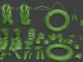us naval objects pack1 3D Print Model