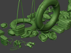us naval objects pack1 3D Print Model