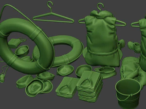 us naval objects pack1 3D Print Model