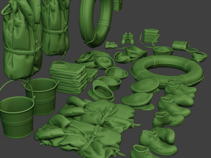 us naval objects pack1 3D Print Model