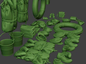 us naval objects pack1 3D Print Model