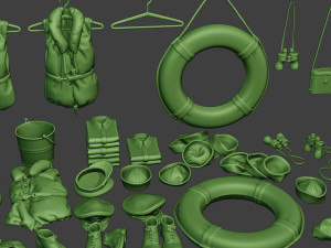 us naval objects pack1 3D Print Model