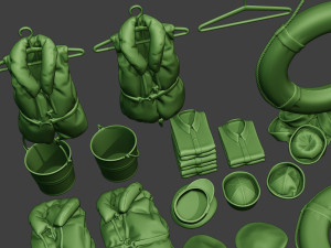 us naval objects pack1 3D Print Model