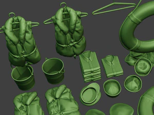 us naval objects pack1 3D Print Model