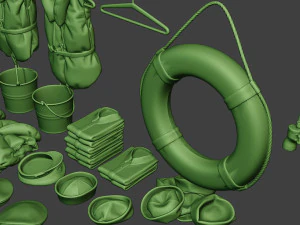 us naval objects pack1 3D Print Model
