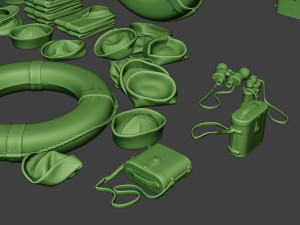 us naval objects pack1 3D Print Model