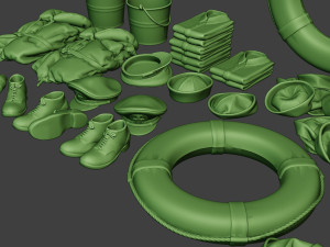 us naval objects pack1 3D Print Model