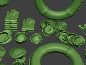 us naval objects pack1 3D Print Model