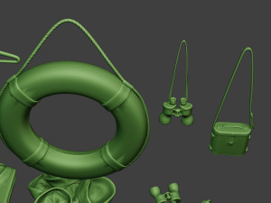us naval objects pack1 3D Print Model