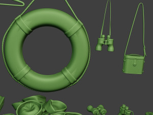 us naval objects pack1 3D Print Model