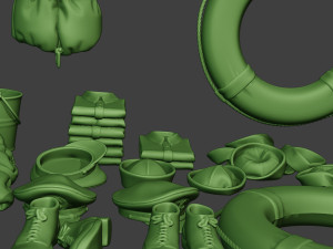 us naval objects pack1 3D Print Model