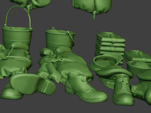 us naval objects pack1 3D Print Model