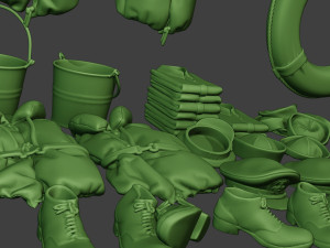 us naval objects pack1 3D Print Model