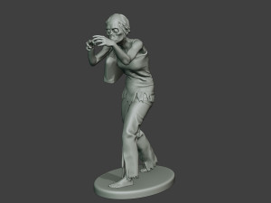 casual zombie female cz1 0001 Modello di stampa 3D