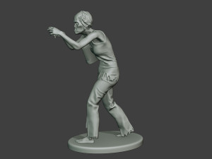 casual zombie female cz1 0001 Modello di stampa 3D