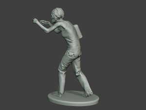casual zombie female cz1 0001 Modello di stampa 3D