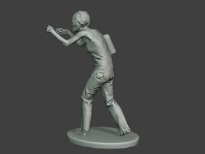 casual zombie female cz1 0001 3D Print Model
