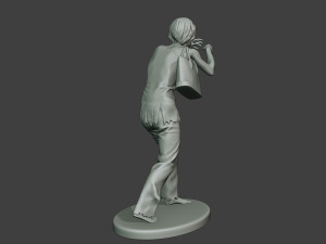 casual zombie female cz1 0001 Modello di stampa 3D