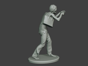 casual zombie female cz1 0001 Modello di stampa 3D