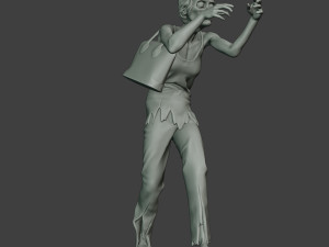 casual zombie female cz1 0001 Modello di stampa 3D