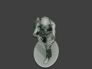 casual zombie female cz1 0001 Modello di stampa 3D