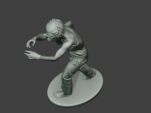 casual zombie female cz1 0001 Modello di stampa 3D