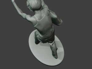 casual zombie female cz1 0001 3D Print Model