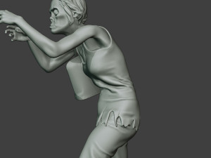 casual zombie female cz1 0001 Modello di stampa 3D