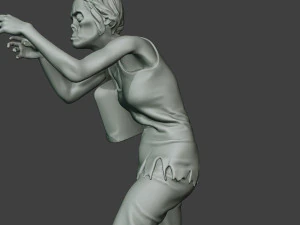 casual zombie female cz1 0001 3D Print Model